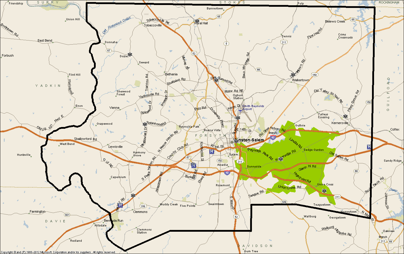 Triangle Station Drivetime Map